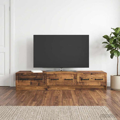 Televizní Skříň Staré Dřevo 147 X 34,5 X 27 Cm Kompozitní Dřevo