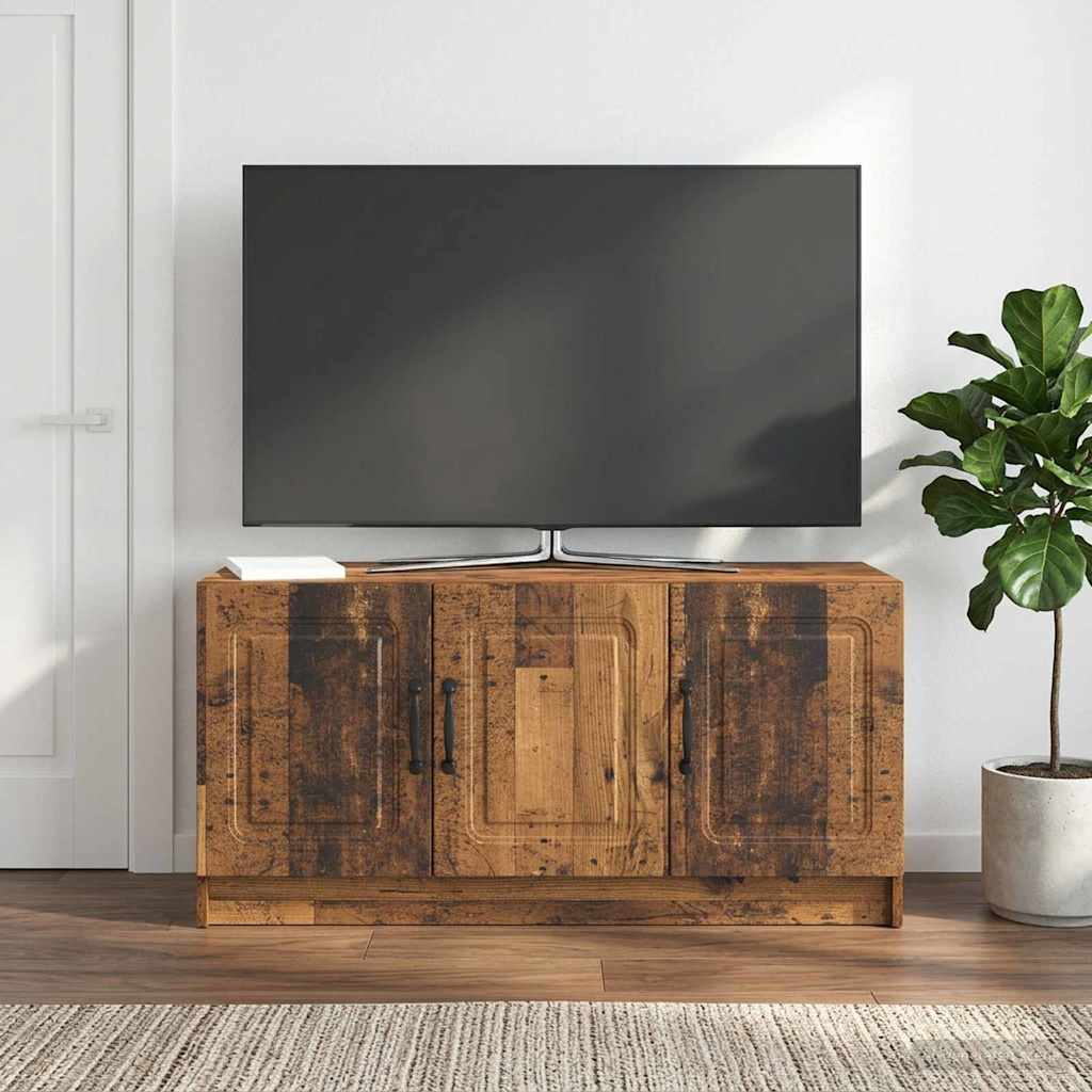 Televizní Skříň Staré Dřevo 99 X 34,5 X 47 Cm Kompozitní Dřevo