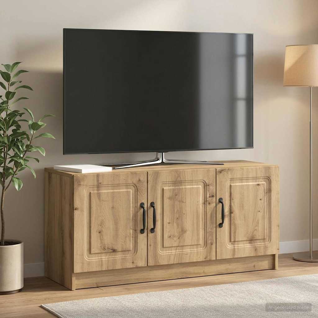 Televizní Skříň 99 X 34,5 X 47 Cm Dub Artisan Kompozitní Dřevo