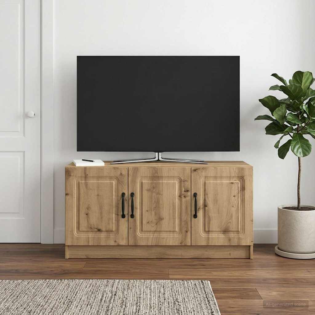 Televizní Skříň 99 X 34,5 X 47 Cm Dub Artisan Kompozitní Dřevo