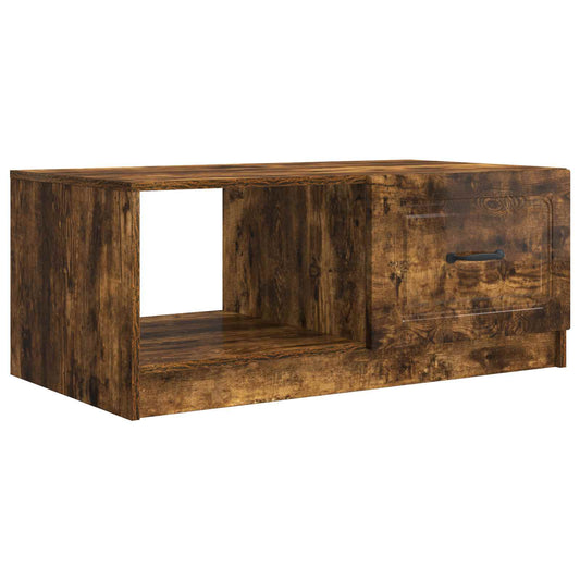 Konferenční Stolek Kouřový Dub 90 X 50 X 37 Cm Kompozitní Dřevo