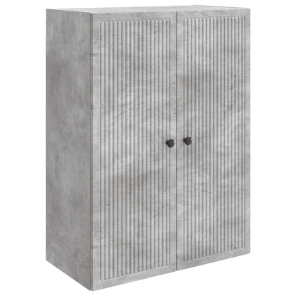 Nástěnná Skříň Betonově Šedá 66 X 34,5 X 90 Cm Kompozitní Dřevo