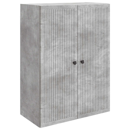 Nástěnná Skříň Betonově Šedá 66 X 34,5 X 90 Cm Kompozitní Dřevo