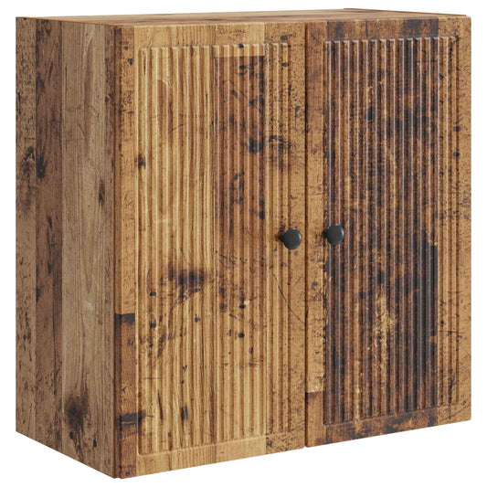 Nástěnná Skříň Staré Dřevo 59 X 31 X 60 Cm Kompozitní Dřevo