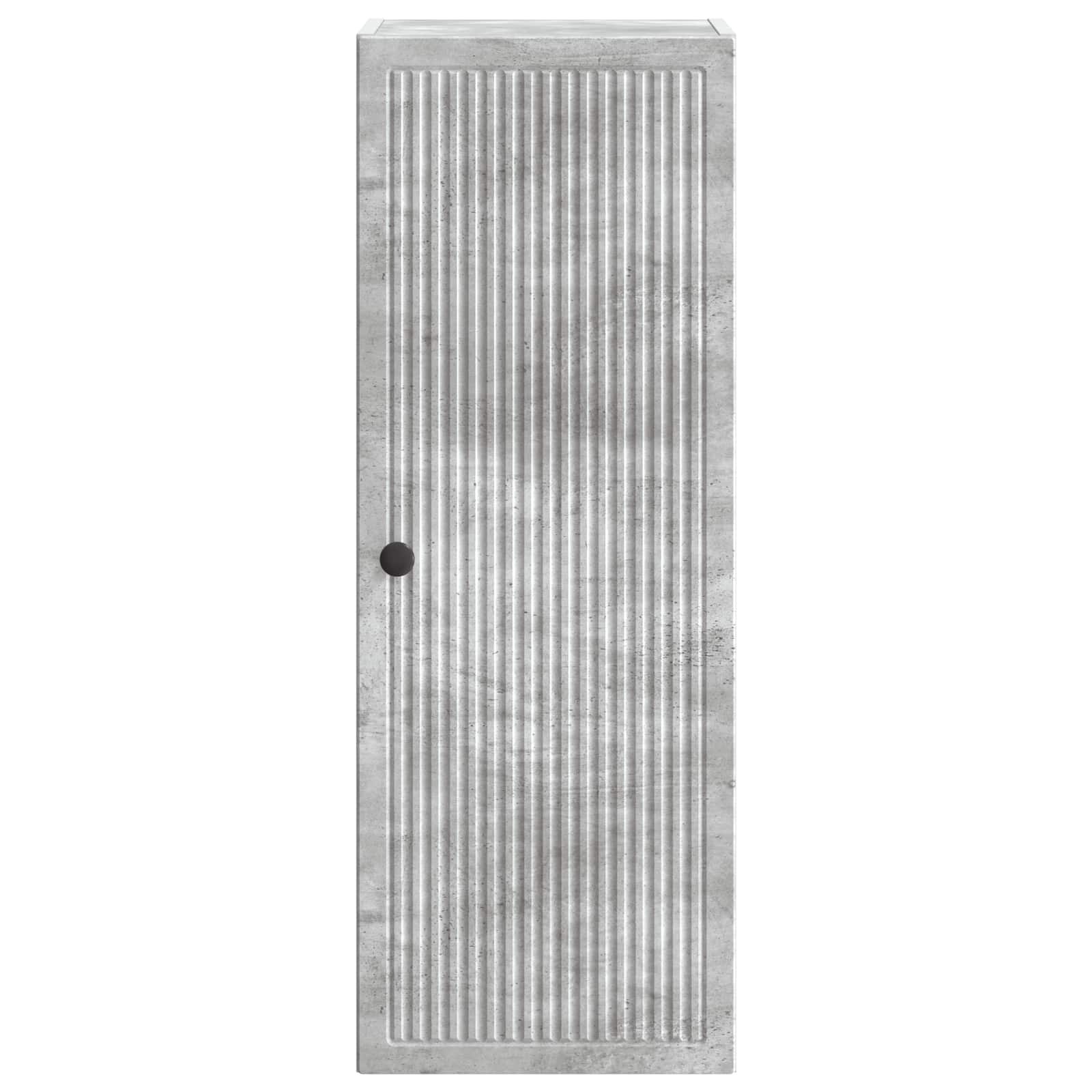 Nástěnná Skříň Betonově Šedá 33 X 34,5 X 90 Cm Kompozitní Dřevo