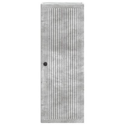 Nástěnná Skříň Betonově Šedá 33 X 34,5 X 90 Cm Kompozitní Dřevo