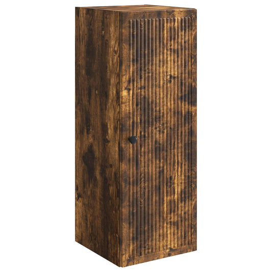 Nástěnná Skříň Kouřový Dub 33 X 34,5 X 90 Cm Kompozitní Dřevo