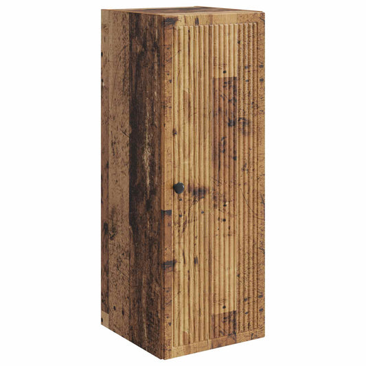 Nástěnná Skříň Staré Dřevo 33 X 34,5 X 90 Cm Kompozitní Dřevo
