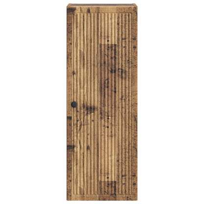 Nástěnná Skříň Staré Dřevo 33 X 34,5 X 90 Cm Kompozitní Dřevo