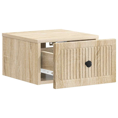 Nástěnný Noční Stolek 2 Pcs Dub Sonoma 33 X 34,5 X 20 Cm