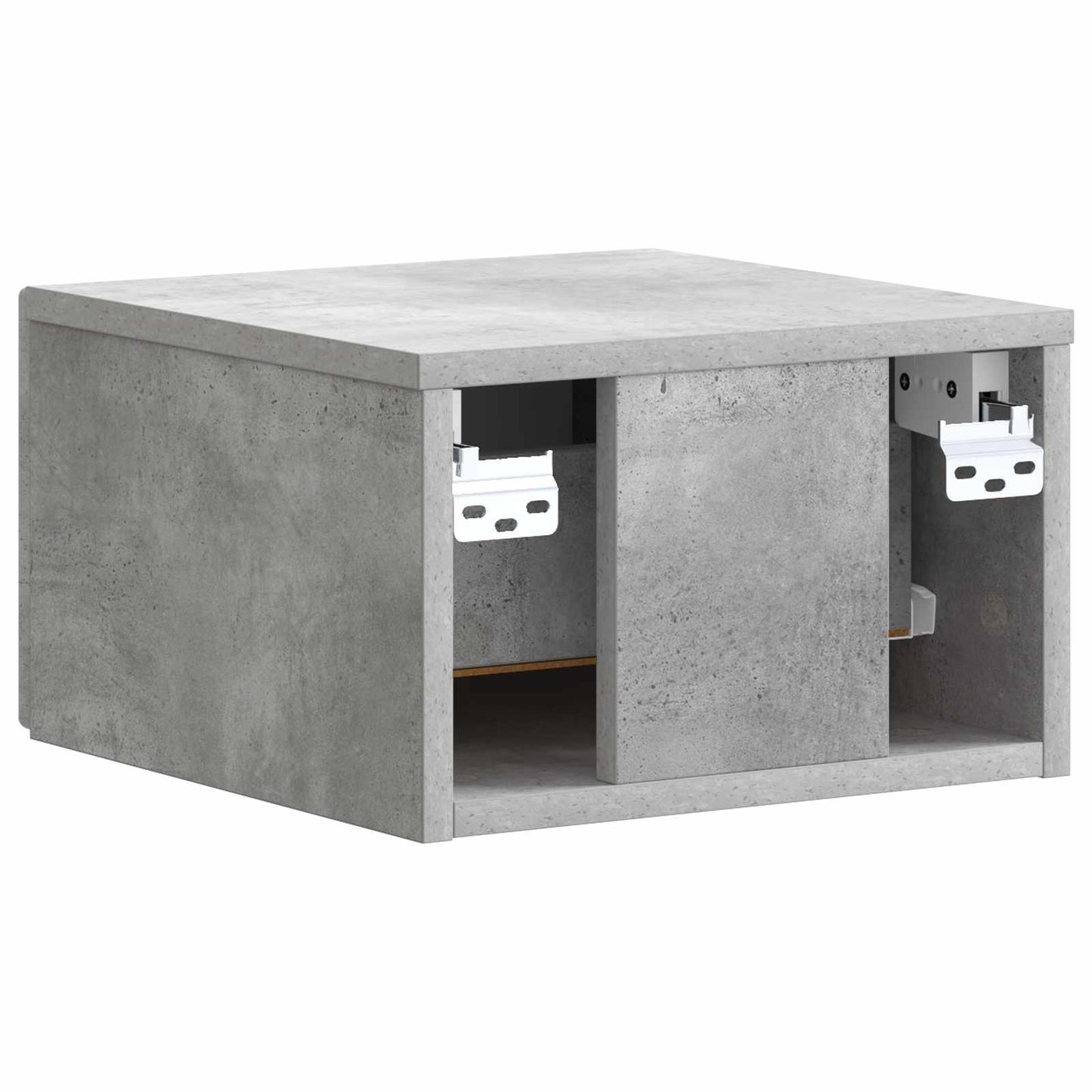 Nástěnný Noční Stolek 2 Pcs Betonově Šedá 33 X 34,5 X 20 Cm