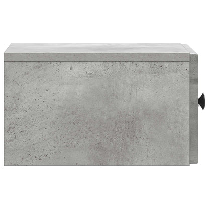 Nástěnný Noční Stolek 2 Pcs Betonově Šedá 33 X 34,5 X 20 Cm