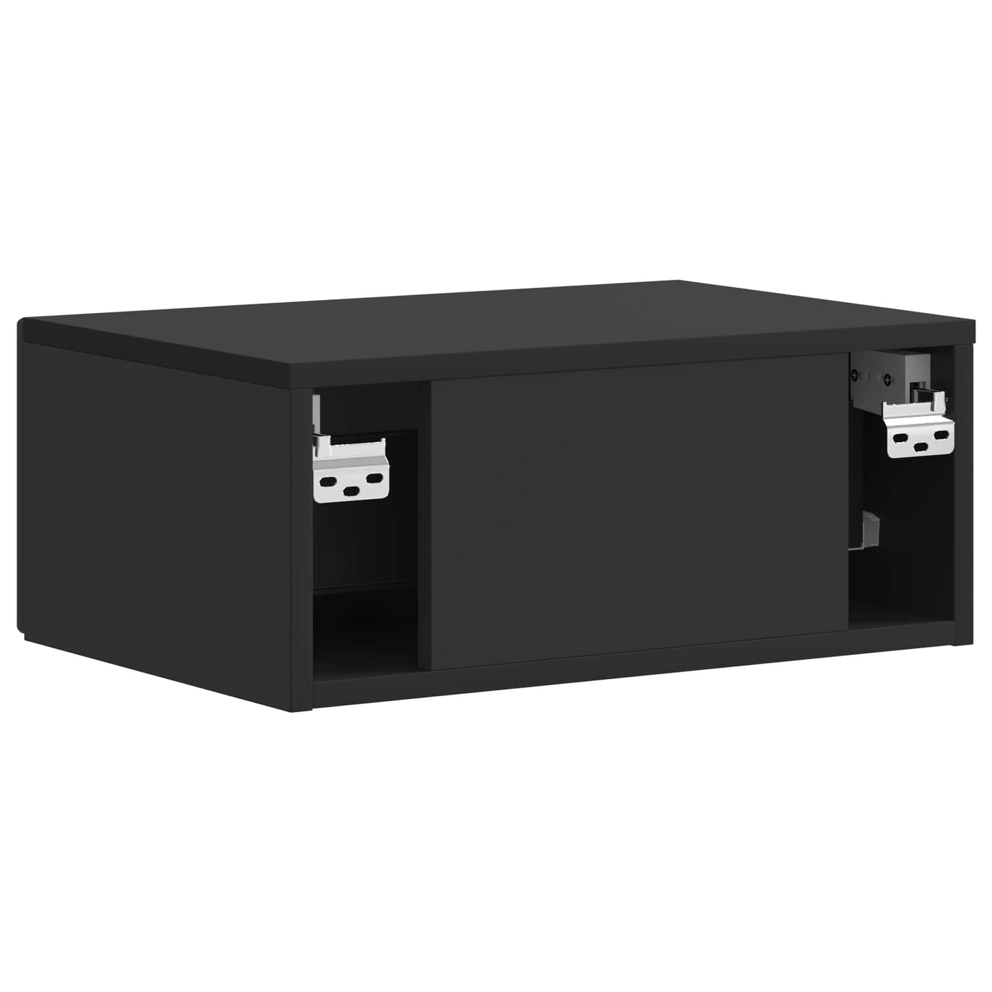 Noční Skříňka 2 Pcs Černá 49 X 34,5 X 20 Cm Kompozitní Dřevo
