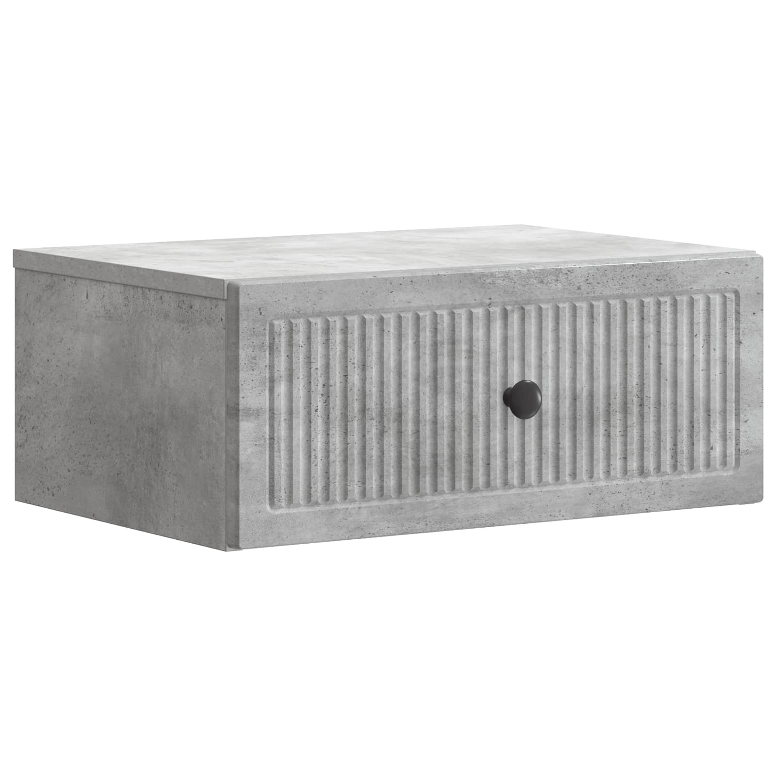 Noční Skříňka Se Zásuvkou 2 Pcs Betonově Šedá 49 X 34,5 X 20 Cm