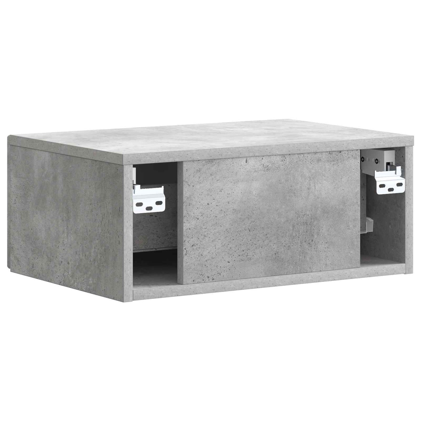 Noční Skříňka Se Zásuvkou 2 Pcs Betonově Šedá 49 X 34,5 X 20 Cm