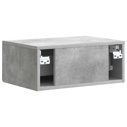 Noční Skříňka Se Zásuvkou 2 Pcs Betonově Šedá 49 X 34,5 X 20 Cm
