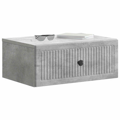 Noční Skříňka Se Zásuvkou 2 Pcs Betonově Šedá 49 X 34,5 X 20 Cm
