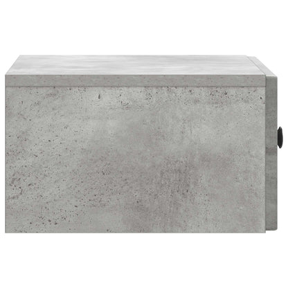 Noční Skříňka Se Zásuvkou 2 Pcs Betonově Šedá 49 X 34,5 X 20 Cm