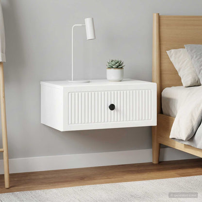 Noční Skříňka 2 Pcs Bílá S Vysokým Leskem 49 X 34,5 X 20 Cm
