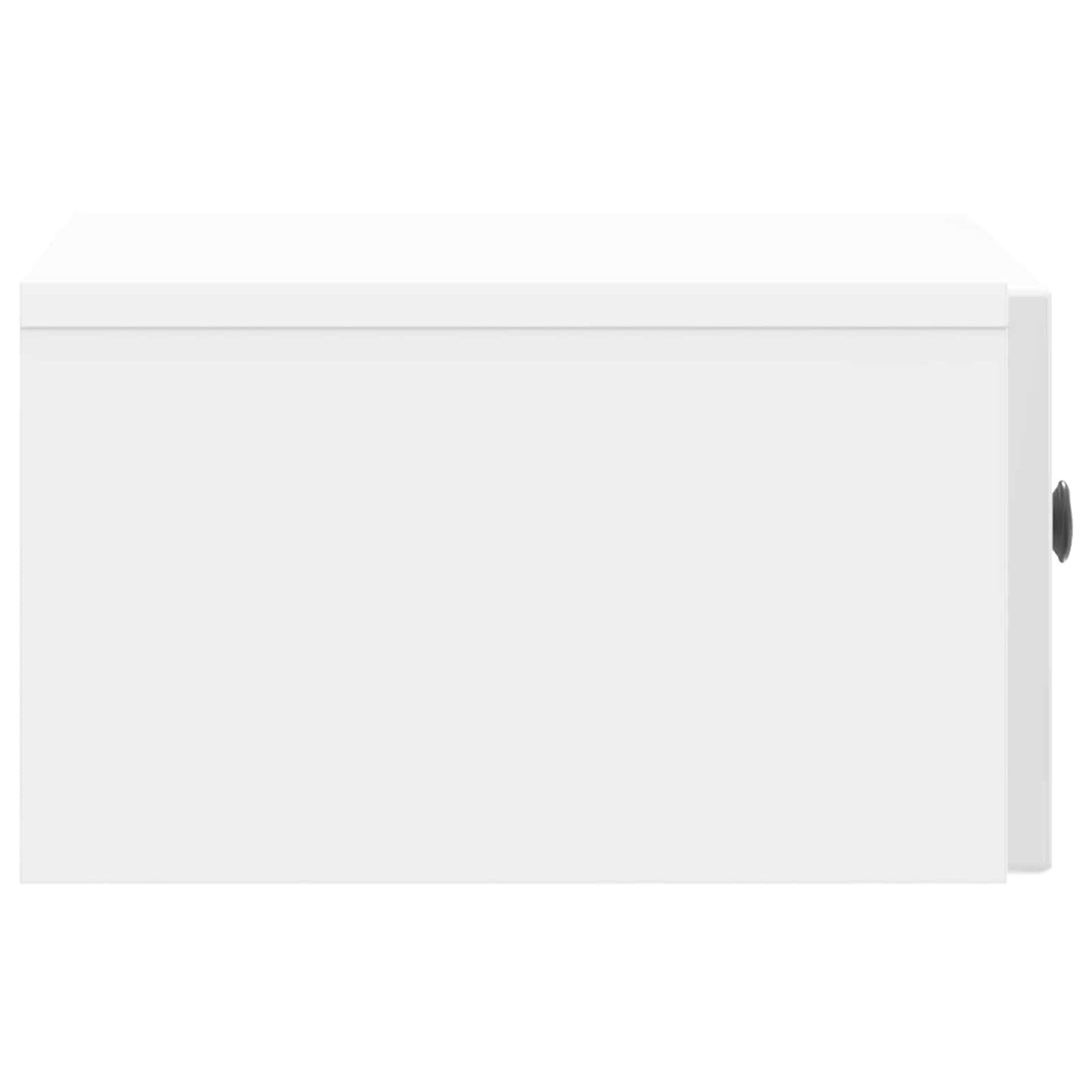 Noční Skříňka 2 Pcs Bílá S Vysokým Leskem 49 X 34,5 X 20 Cm
