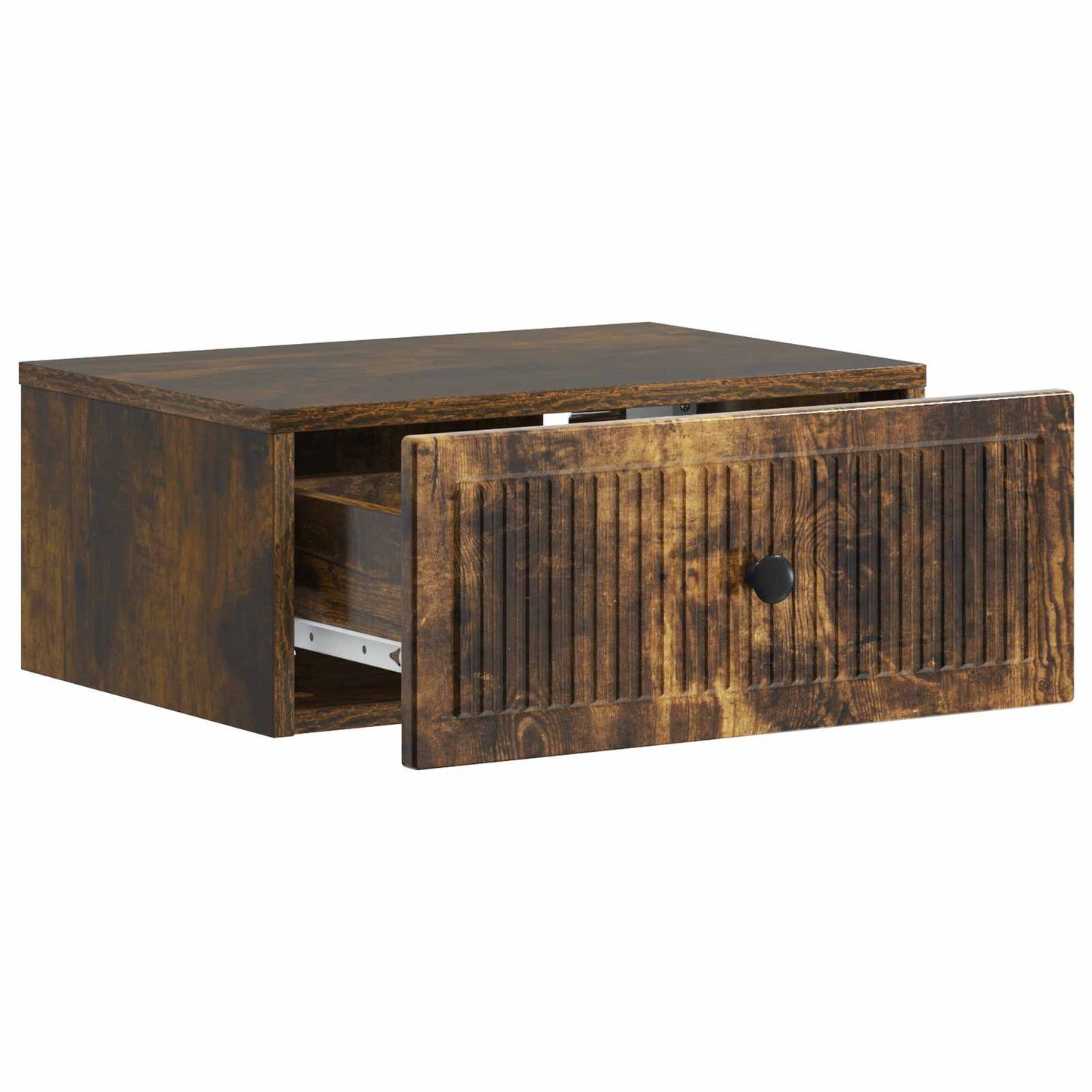 Noční Skříňka Se Zásuvkou 2 Pcs Kouřový Dub 49 X 34,5 X 20 Cm