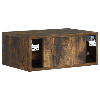 Noční Skříňka Se Zásuvkou 2 Pcs Kouřový Dub 49 X 34,5 X 20 Cm