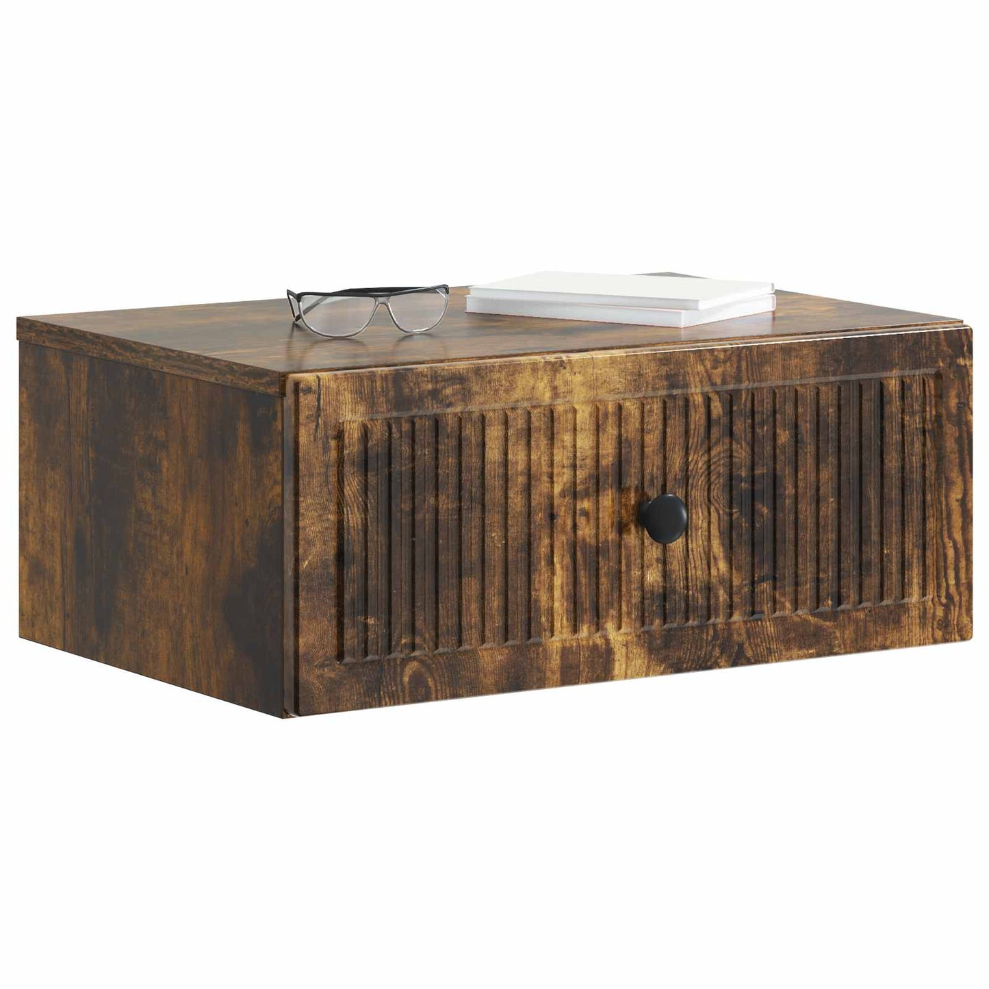 Noční Skříňka Se Zásuvkou 2 Pcs Kouřový Dub 49 X 34,5 X 20 Cm