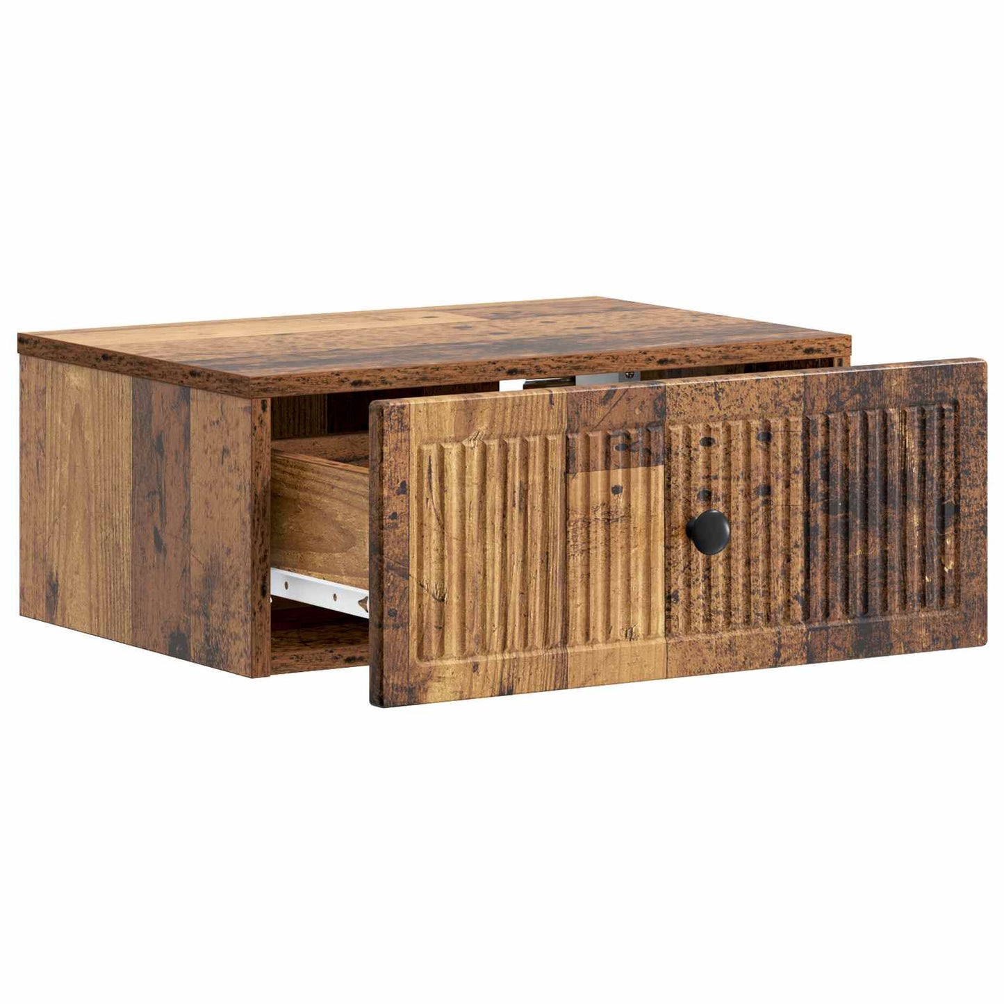 Noční Skříňka Se Zásuvkou 2 Pcs Staré Dřevo 49 X 34,5 X 20 Cm