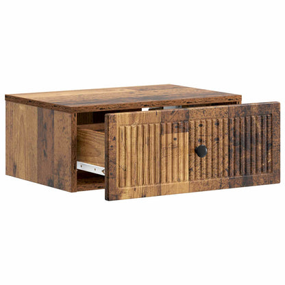 Noční Skříňka Se Zásuvkou 2 Pcs Staré Dřevo 49 X 34,5 X 20 Cm