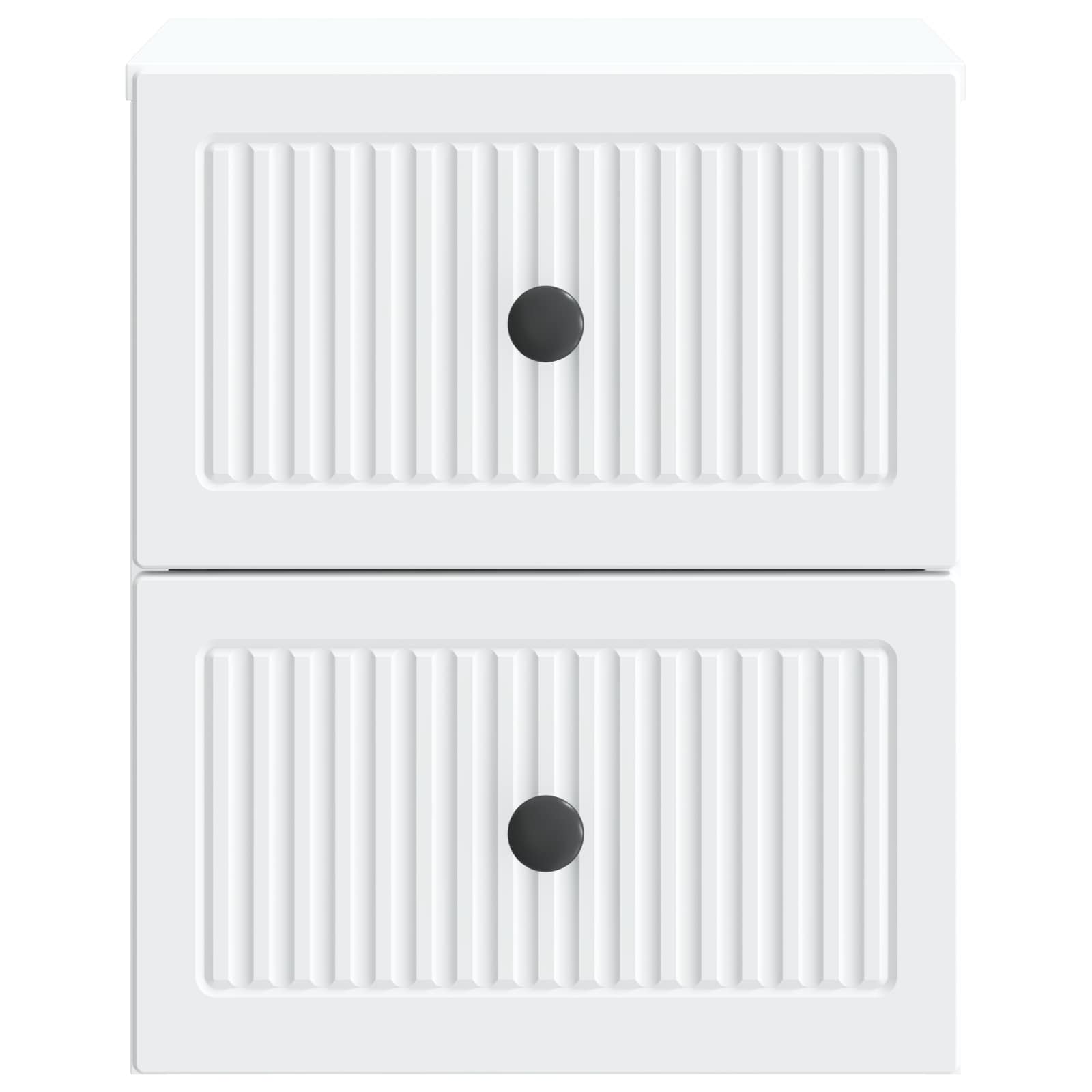 Nástěnný Noční Stolek Se Zásuvkou 2 Pcs Bílá 33 X 34,5 X 40 Cm