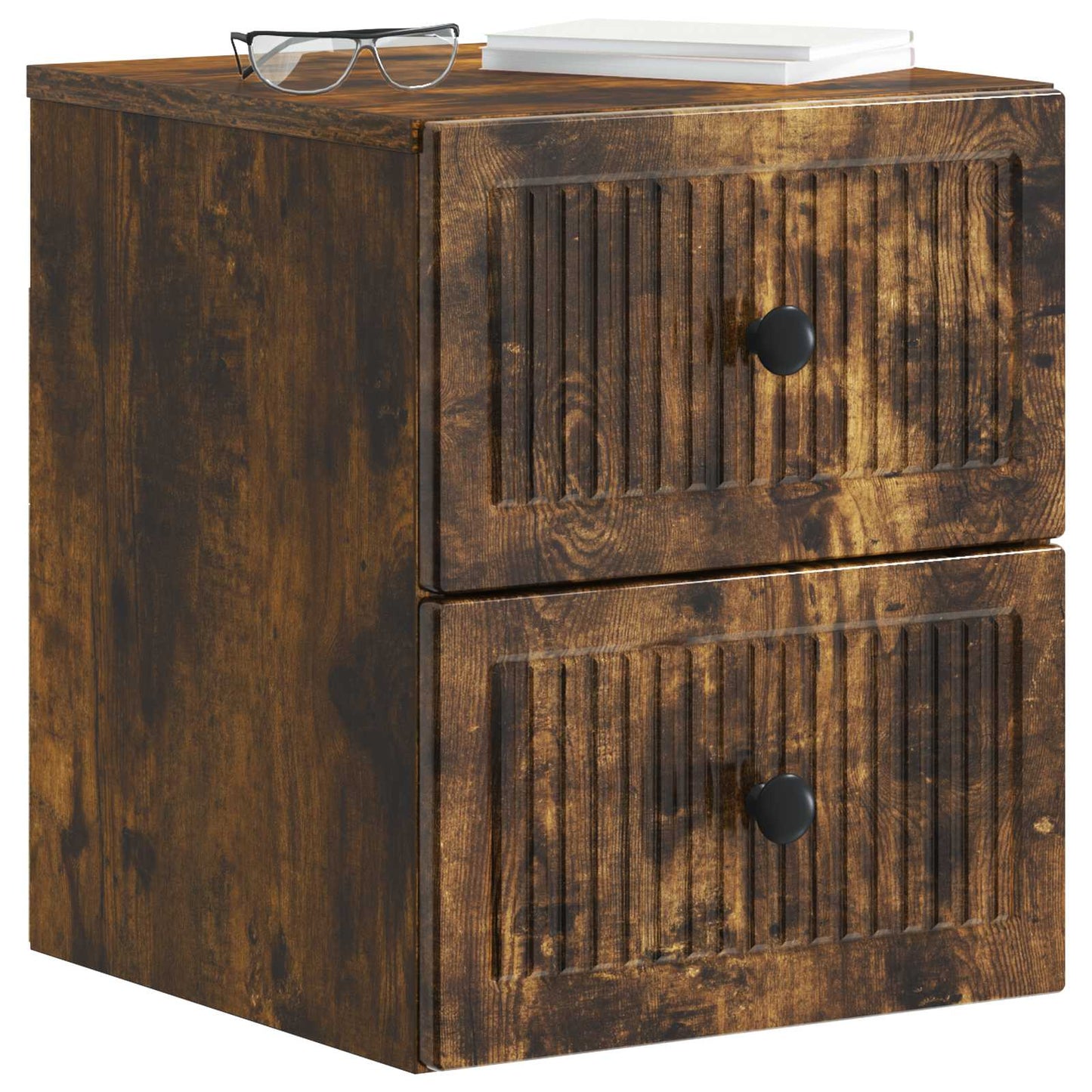 Nástěnný Noční Stolek 2 Pcs Kouřový Dub 33 X 34,5 X 40 Cm