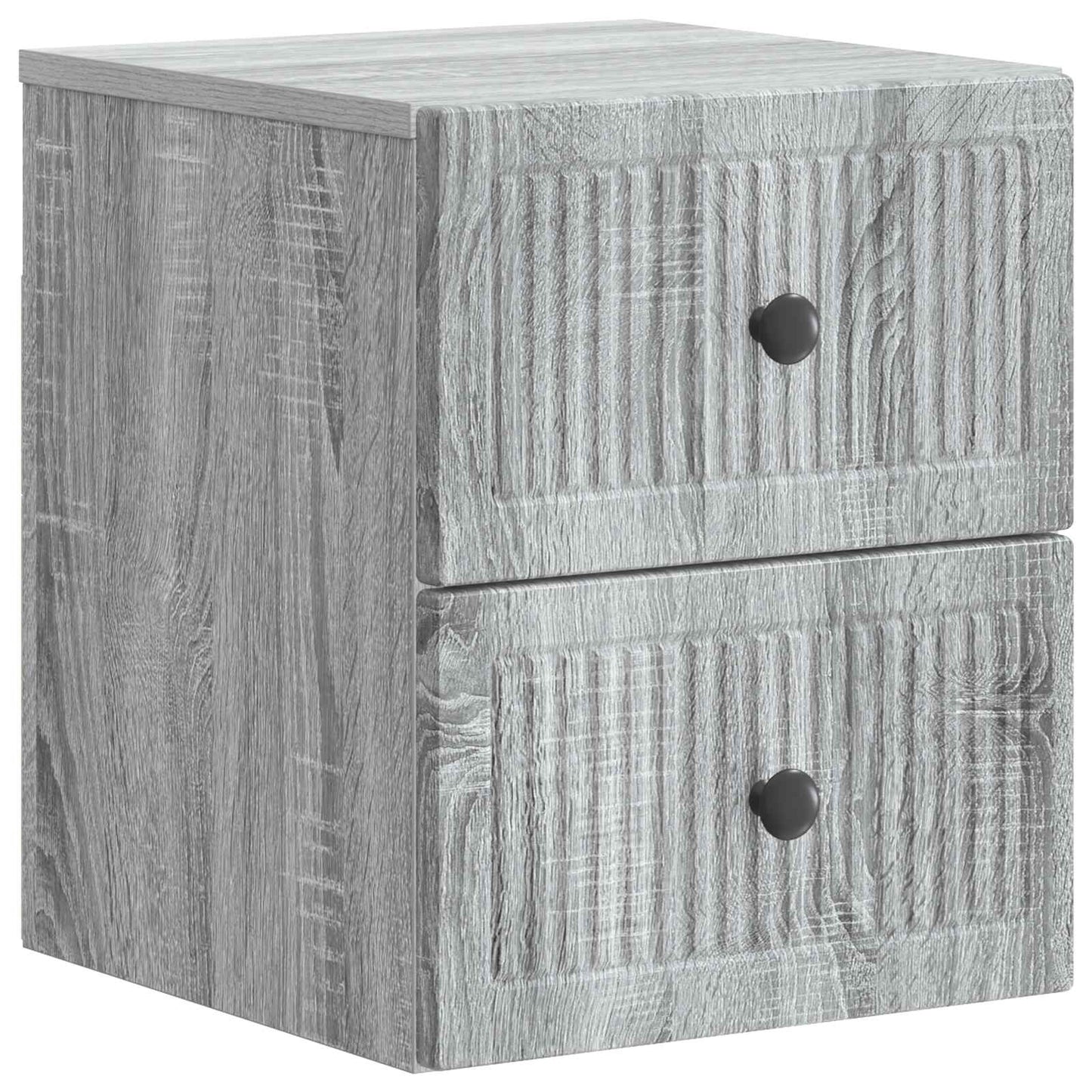Nástěnný Noční Stolek 2 Pcs Šedá Sonoma 33 X 34,5 X 40 Cm