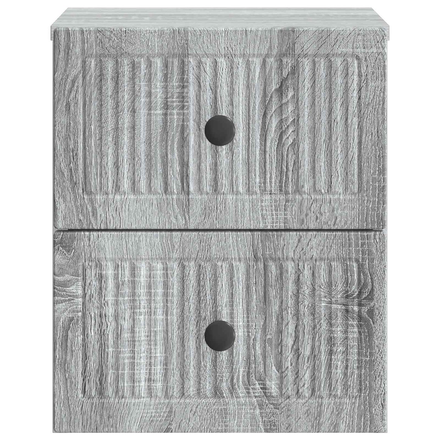 Nástěnný Noční Stolek 2 Pcs Šedá Sonoma 33 X 34,5 X 40 Cm