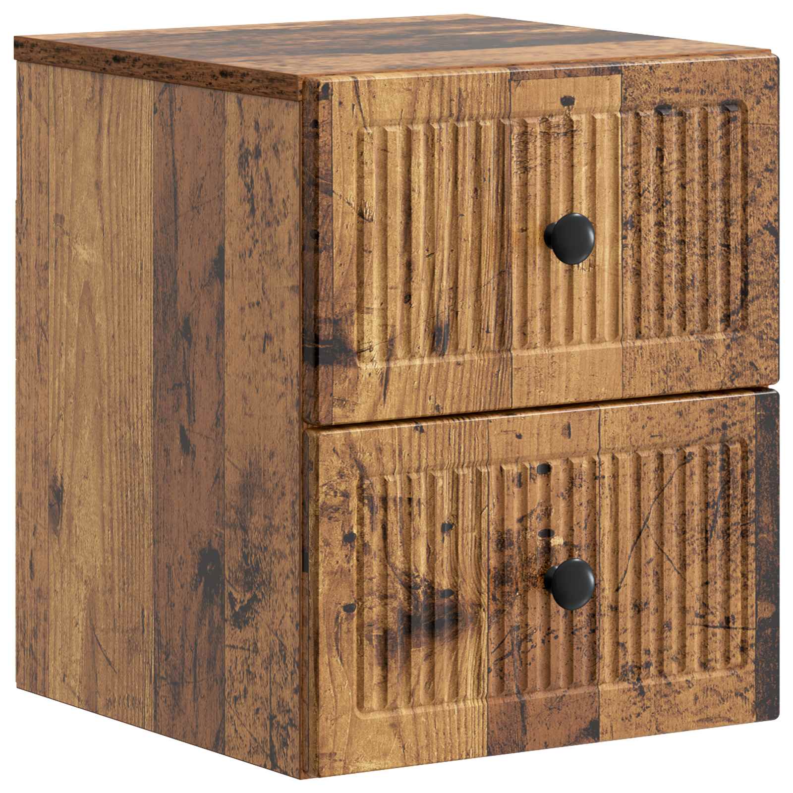 Nástěnný Noční Stolek 2 Pcs Staré Dřevo 33 X 34,5 X 40 Cm