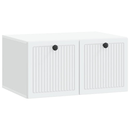 Nástěnná Tv Skříň Bílá 59,5 X 41 X 30 Cm Kompozitní Dřevo