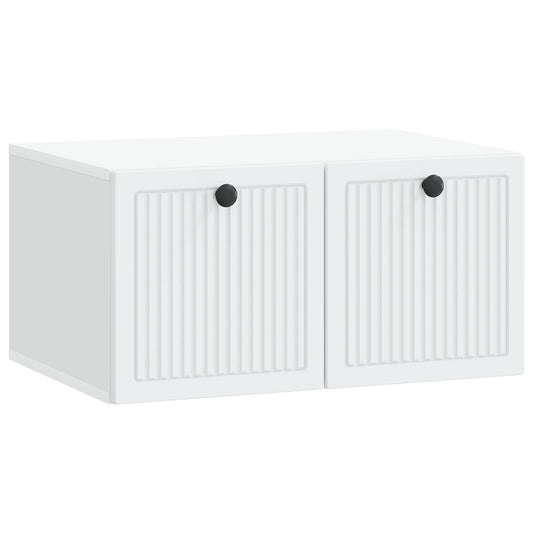 Nástěnná Tv Skříň Bílá 59,5 X 41 X 30 Cm Kompozitní Dřevo