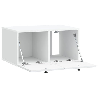 Nástěnná Tv Skříň Bílá 59,5 X 41 X 30 Cm Kompozitní Dřevo