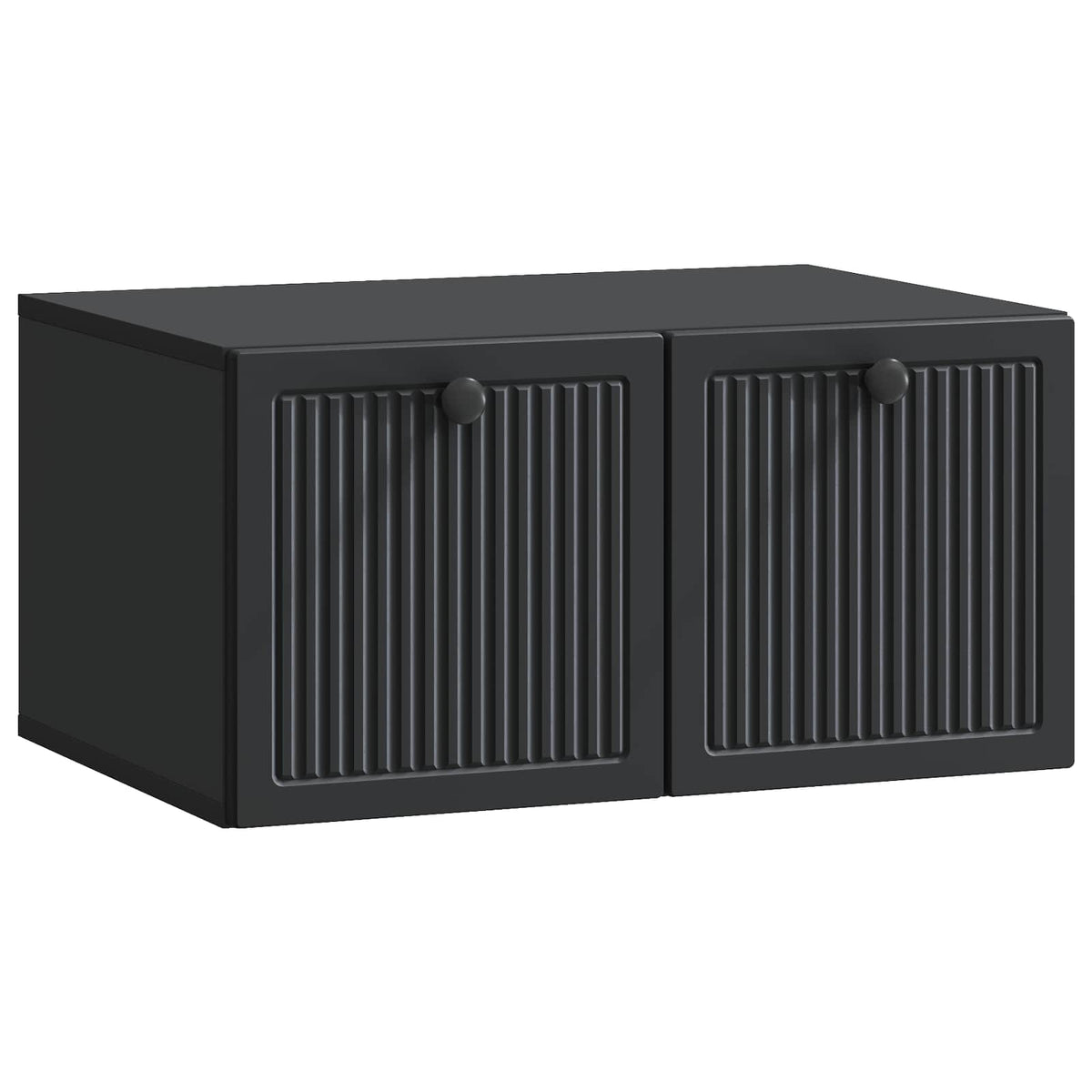 Nástěnná Tv Skříň Černá 59,5 X 41 X 30 Cm Kompozitní Dřevo