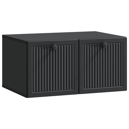 Nástěnná Tv Skříň Černá 59,5 X 41 X 30 Cm Kompozitní Dřevo
