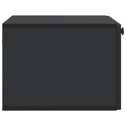 Nástěnná Tv Skříň Černá 59,5 X 41 X 30 Cm Kompozitní Dřevo