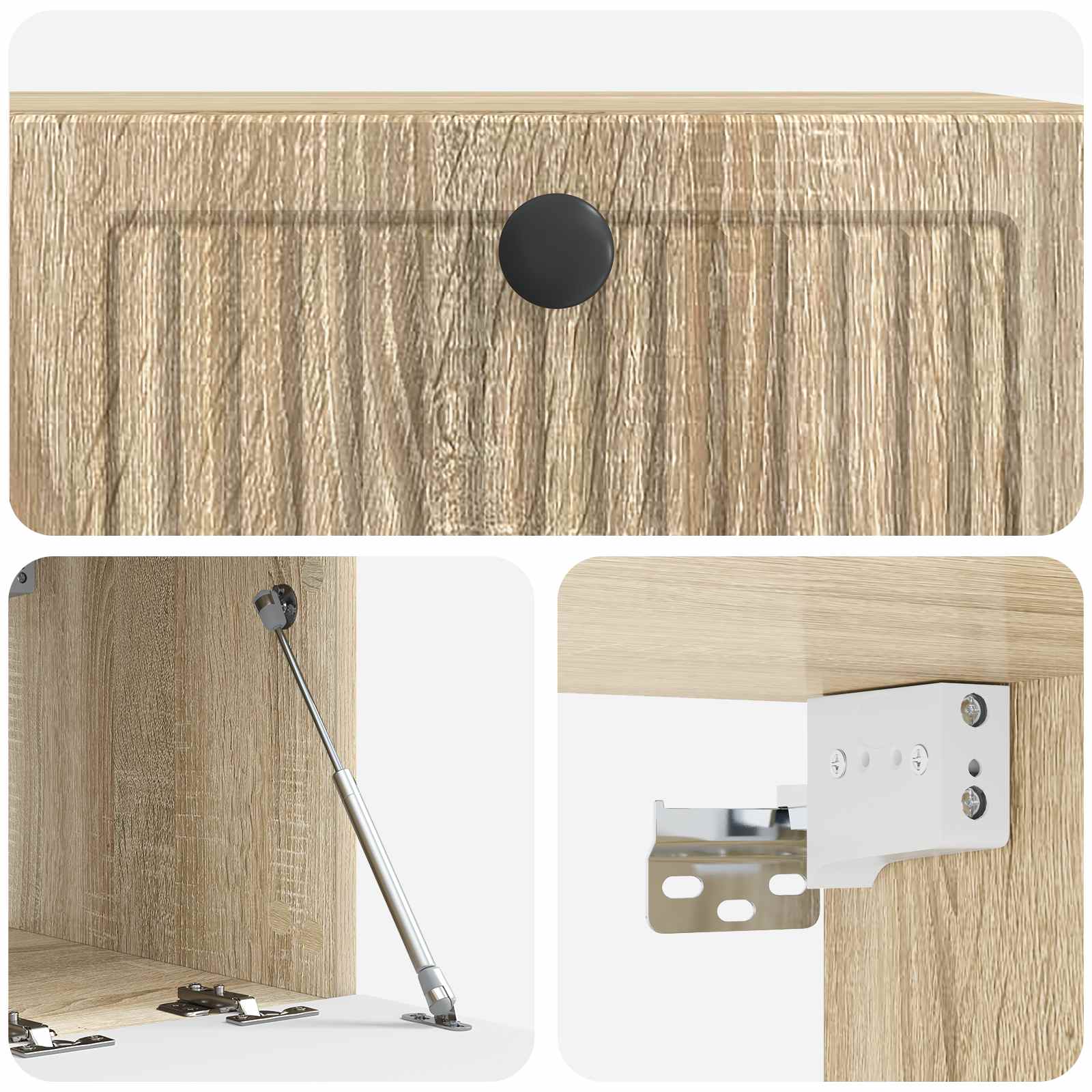 Nástěnná Tv Skříň Dub Sonoma 59,5 X 41 X 30 Cm Kompozitní Dřevo