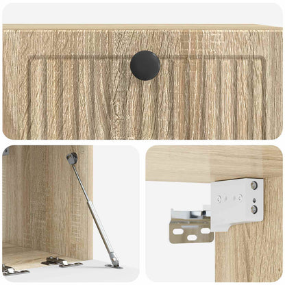 Nástěnná Tv Skříň Dub Sonoma 59,5 X 41 X 30 Cm Kompozitní Dřevo