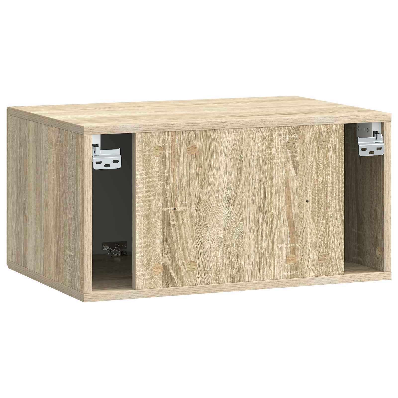 Nástěnná Tv Skříň Dub Sonoma 59,5 X 41 X 30 Cm Kompozitní Dřevo