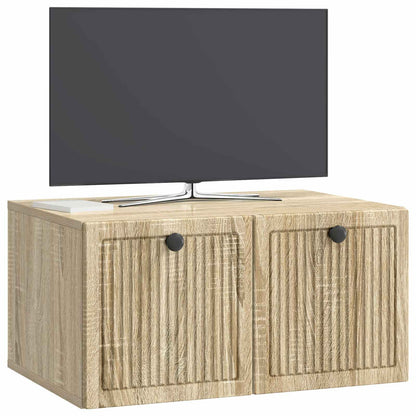 Nástěnná Tv Skříň Dub Sonoma 59,5 X 41 X 30 Cm Kompozitní Dřevo