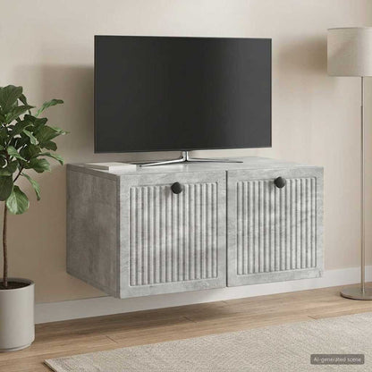 Nástěnná Tv Skříň Nástěnný Betonově Šedá 59,5 X 41 X 30 Cm