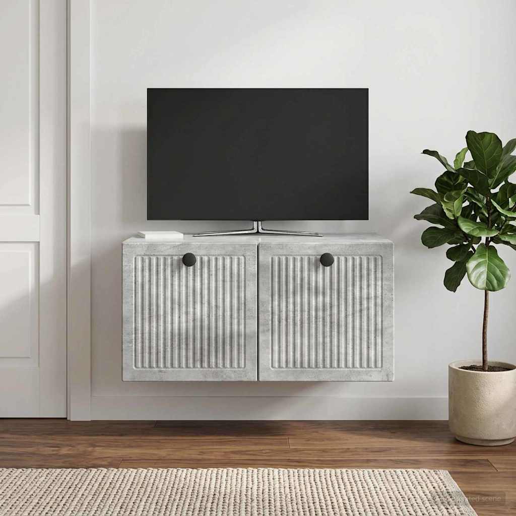 Nástěnná Tv Skříň Nástěnný Betonově Šedá 59,5 X 41 X 30 Cm
