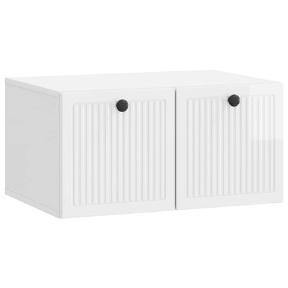 Nástěnná Tv Skříň Bílá S Vysokým Leskem 59,5 X 41 X 30 Cm