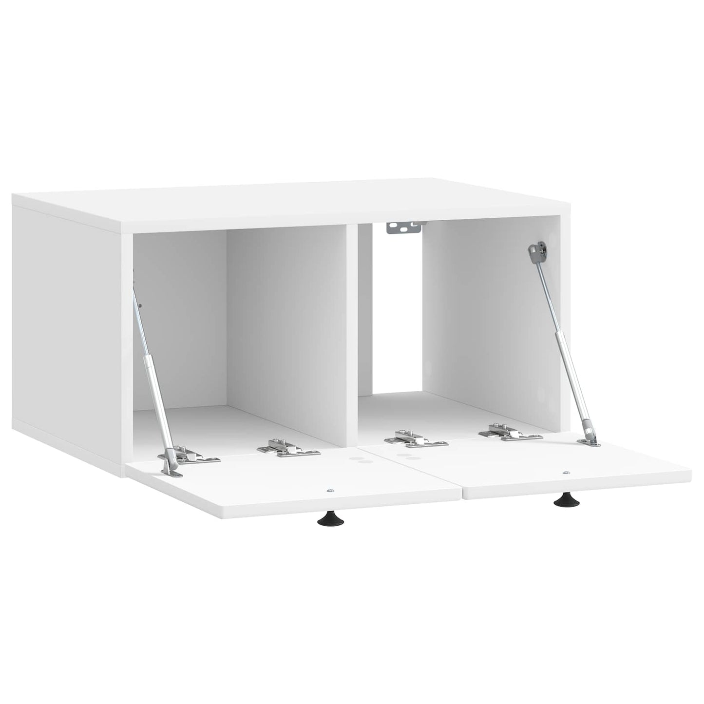 Nástěnná Tv Skříň Bílá S Vysokým Leskem 59,5 X 41 X 30 Cm