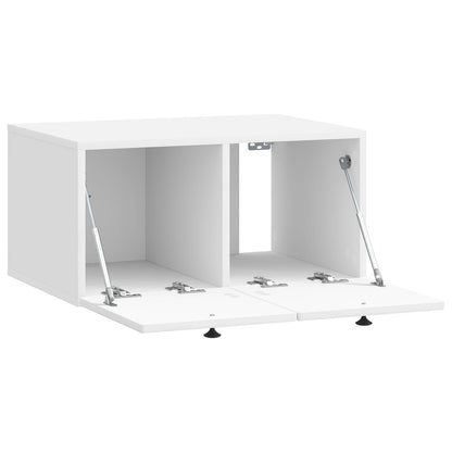 Nástěnná Tv Skříň Bílá S Vysokým Leskem 59,5 X 41 X 30 Cm