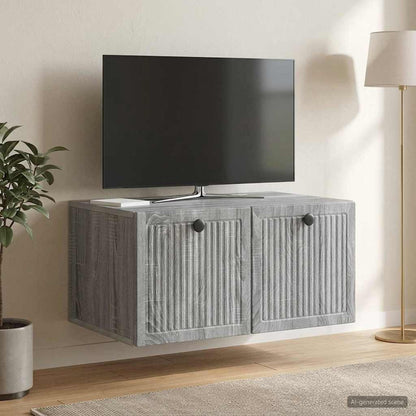 Nástěnná Tv Skříň Nástěnný Šedá Sonoma 59,5 X 41 X 30 Cm